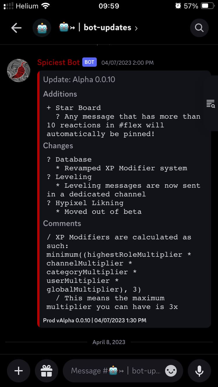 Custom Hypixel Guild bot for the Spiciest guild.
